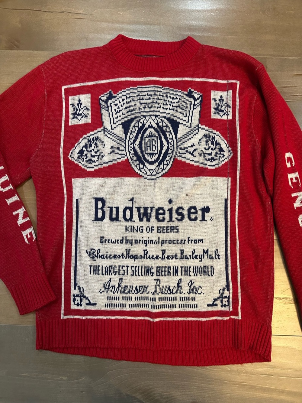 Vintage Budweiser Red Crewneck sweater - Picture 2 of 6